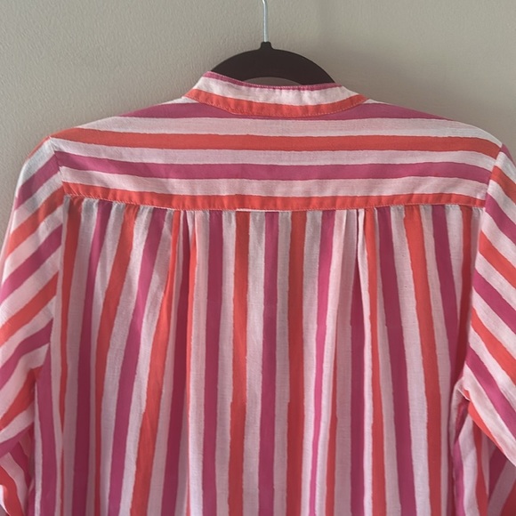 Roller Rabbit Striped Cotton Tunic Top Sz Small Coastal Resortwear Chic Preppy - Picture 7 of 11
